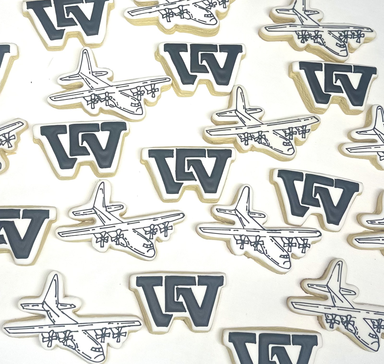 Corporate logo cookies with company branding